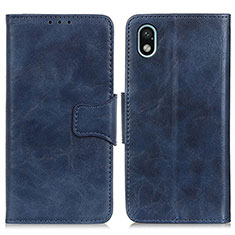 Coque Portefeuille Livre Cuir Etui Clapet M02L pour Sony Xperia Ace III SOG08 Bleu