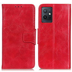 Coque Portefeuille Livre Cuir Etui Clapet M02L pour Vivo iQOO Z6 5G Rouge