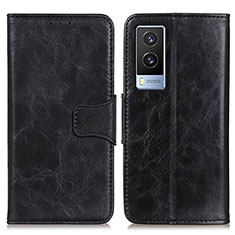 Coque Portefeuille Livre Cuir Etui Clapet M02L pour Vivo V21e 5G Noir