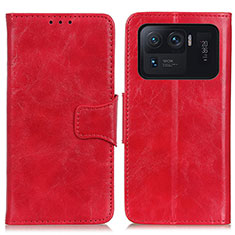 Coque Portefeuille Livre Cuir Etui Clapet M02L pour Xiaomi Mi 11 Ultra 5G Rouge