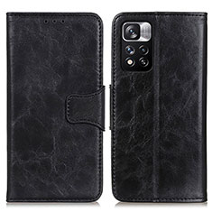 Coque Portefeuille Livre Cuir Etui Clapet M02L pour Xiaomi Mi 11i 5G (2022) Noir