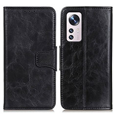 Coque Portefeuille Livre Cuir Etui Clapet M02L pour Xiaomi Mi 12 5G Noir