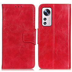 Coque Portefeuille Livre Cuir Etui Clapet M02L pour Xiaomi Mi 12X 5G Rouge