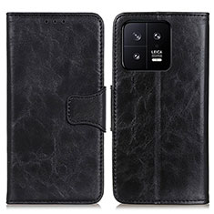 Coque Portefeuille Livre Cuir Etui Clapet M02L pour Xiaomi Mi 13 5G Noir