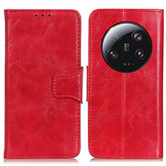 Coque Portefeuille Livre Cuir Etui Clapet M02L pour Xiaomi Mi 13 Ultra 5G Rouge