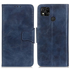 Coque Portefeuille Livre Cuir Etui Clapet M02L pour Xiaomi POCO C3 Bleu