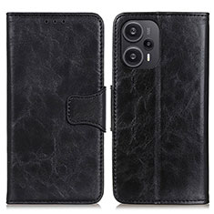 Coque Portefeuille Livre Cuir Etui Clapet M02L pour Xiaomi Poco F5 5G Noir