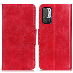 Coque Portefeuille Livre Cuir Etui Clapet M02L pour Xiaomi POCO M3 Pro 5G Rouge