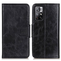 Coque Portefeuille Livre Cuir Etui Clapet M02L pour Xiaomi Poco M4 Pro 5G Noir