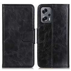 Coque Portefeuille Livre Cuir Etui Clapet M02L pour Xiaomi Poco X4 GT 5G Noir