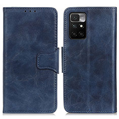 Coque Portefeuille Livre Cuir Etui Clapet M02L pour Xiaomi Redmi 10 (2022) Bleu