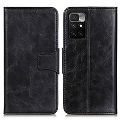 Coque Portefeuille Livre Cuir Etui Clapet M02L pour Xiaomi Redmi 10 (2022) Noir