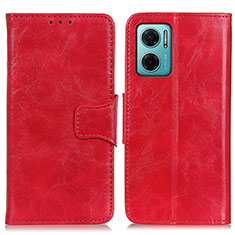 Coque Portefeuille Livre Cuir Etui Clapet M02L pour Xiaomi Redmi 10 Prime Plus 5G Rouge