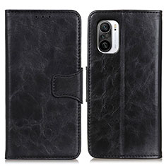 Coque Portefeuille Livre Cuir Etui Clapet M02L pour Xiaomi Redmi K40 5G Noir