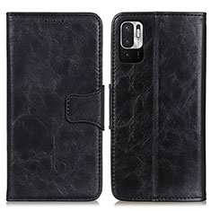 Coque Portefeuille Livre Cuir Etui Clapet M02L pour Xiaomi Redmi Note 10 JE 5G Noir