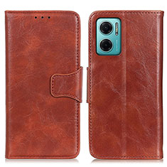 Coque Portefeuille Livre Cuir Etui Clapet M02L pour Xiaomi Redmi Note 11E 5G Marron