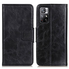 Coque Portefeuille Livre Cuir Etui Clapet M02L pour Xiaomi Redmi Note 11S 5G Noir