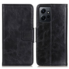 Coque Portefeuille Livre Cuir Etui Clapet M02L pour Xiaomi Redmi Note 12 4G Noir