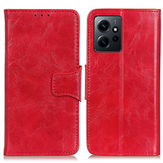 Coque Portefeuille Livre Cuir Etui Clapet M02L pour Xiaomi Redmi Note 12 4G Rouge