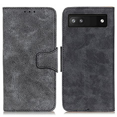 Coque Portefeuille Livre Cuir Etui Clapet M03L pour Google Pixel 6a 5G Noir