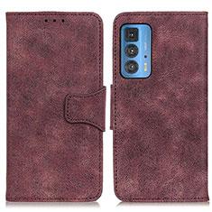 Coque Portefeuille Livre Cuir Etui Clapet M03L pour Motorola Moto Edge 20 Pro 5G Violet