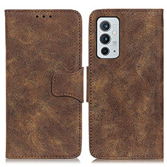 Coque Portefeuille Livre Cuir Etui Clapet M03L pour OnePlus 9RT 5G Marron