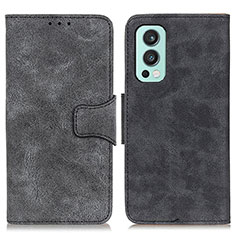 Coque Portefeuille Livre Cuir Etui Clapet M03L pour OnePlus Nord 2 5G Noir