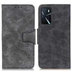 Coque Portefeuille Livre Cuir Etui Clapet M03L pour Oppo A16s Noir