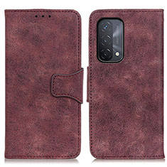 Coque Portefeuille Livre Cuir Etui Clapet M03L pour Oppo A54 5G Violet