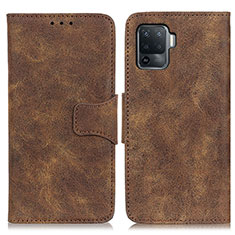 Coque Portefeuille Livre Cuir Etui Clapet M03L pour Oppo F19 Pro Marron