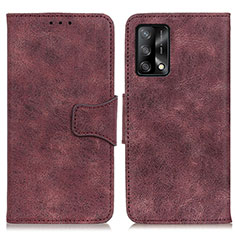 Coque Portefeuille Livre Cuir Etui Clapet M03L pour Oppo F19s Violet