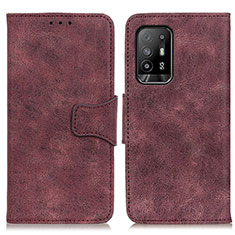 Coque Portefeuille Livre Cuir Etui Clapet M03L pour Oppo Reno5 Z 5G Violet