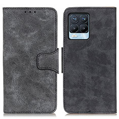 Coque Portefeuille Livre Cuir Etui Clapet M03L pour Realme 8 Pro Noir