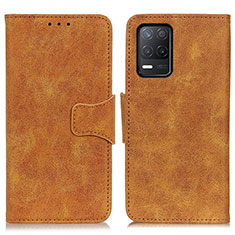 Coque Portefeuille Livre Cuir Etui Clapet M03L pour Realme 9 5G India Kaki