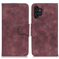 Coque Portefeuille Livre Cuir Etui Clapet M03L pour Samsung Galaxy A04s Violet