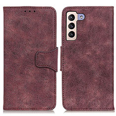 Coque Portefeuille Livre Cuir Etui Clapet M03L pour Samsung Galaxy S21 FE 5G Violet