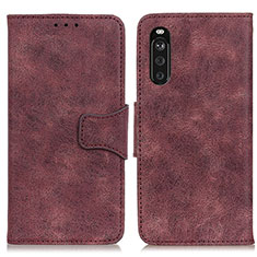 Coque Portefeuille Livre Cuir Etui Clapet M03L pour Sony Xperia 10 III Lite Violet