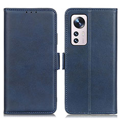 Coque Portefeuille Livre Cuir Etui Clapet M03L pour Xiaomi Mi 12X 5G Bleu