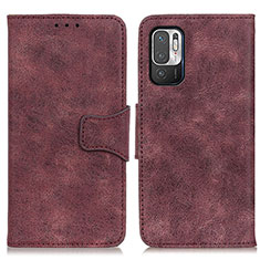 Coque Portefeuille Livre Cuir Etui Clapet M03L pour Xiaomi POCO M3 Pro 5G Violet