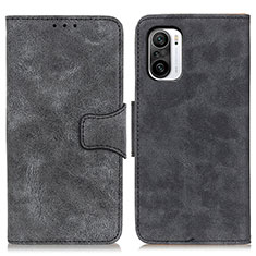 Coque Portefeuille Livre Cuir Etui Clapet M03L pour Xiaomi Redmi K40 Pro 5G Noir