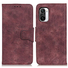 Coque Portefeuille Livre Cuir Etui Clapet M03L pour Xiaomi Redmi K40 Pro 5G Violet