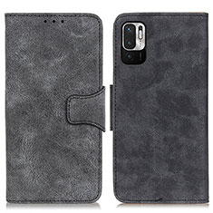 Coque Portefeuille Livre Cuir Etui Clapet M03L pour Xiaomi Redmi Note 10 JE 5G Noir