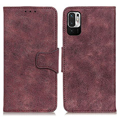 Coque Portefeuille Livre Cuir Etui Clapet M03L pour Xiaomi Redmi Note 10 JE 5G Violet