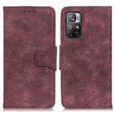 Coque Portefeuille Livre Cuir Etui Clapet M03L pour Xiaomi Redmi Note 11 5G Violet