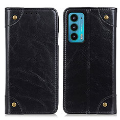 Coque Portefeuille Livre Cuir Etui Clapet M04L pour Motorola Moto Edge 20 5G Noir