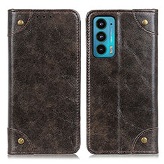 Coque Portefeuille Livre Cuir Etui Clapet M04L pour Motorola Moto Edge Lite 5G Bronze