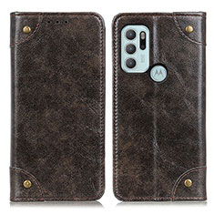 Coque Portefeuille Livre Cuir Etui Clapet M04L pour Motorola Moto G60s Bronze