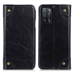 Coque Portefeuille Livre Cuir Etui Clapet M04L pour Oppo A53s 5G Noir