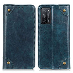 Coque Portefeuille Livre Cuir Etui Clapet M04L pour Oppo A55 5G Bleu