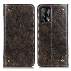 Coque Portefeuille Livre Cuir Etui Clapet M04L pour Oppo A74 4G Bronze